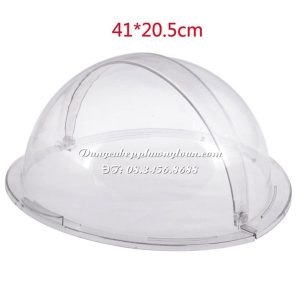 Nắp nhựa đậy thực phẩm tròn 41cm mở 1/2