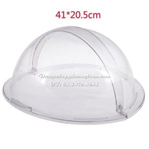 Nắp nhựa đậy thực phẩm tròn 41cm mở 1/2