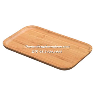 Khay gỗ tre Decor chữ nhật 30x20x2cm