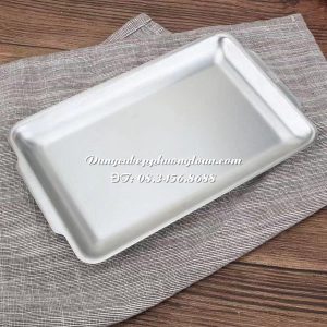 Đĩa Inox chữ nhật 36x20cm