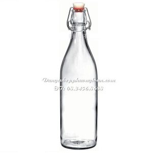 Chai thủy tinh nắp cài 750ml