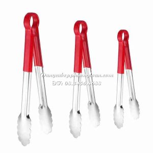 Kẹp gắp thức ăn cán đỏ 23cm