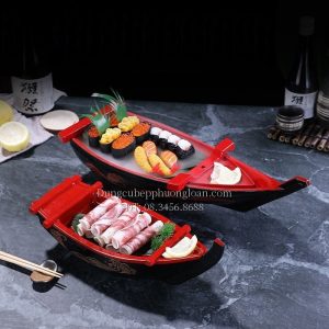 Thuyền nhựa Sushi 35cm 02D-F