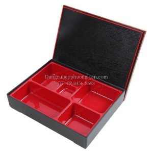 Hộp cơm Bento vân gỗ 31x24.8x6cm A9-60