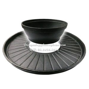 Nồi lẩu gang có vành nướng 34cm