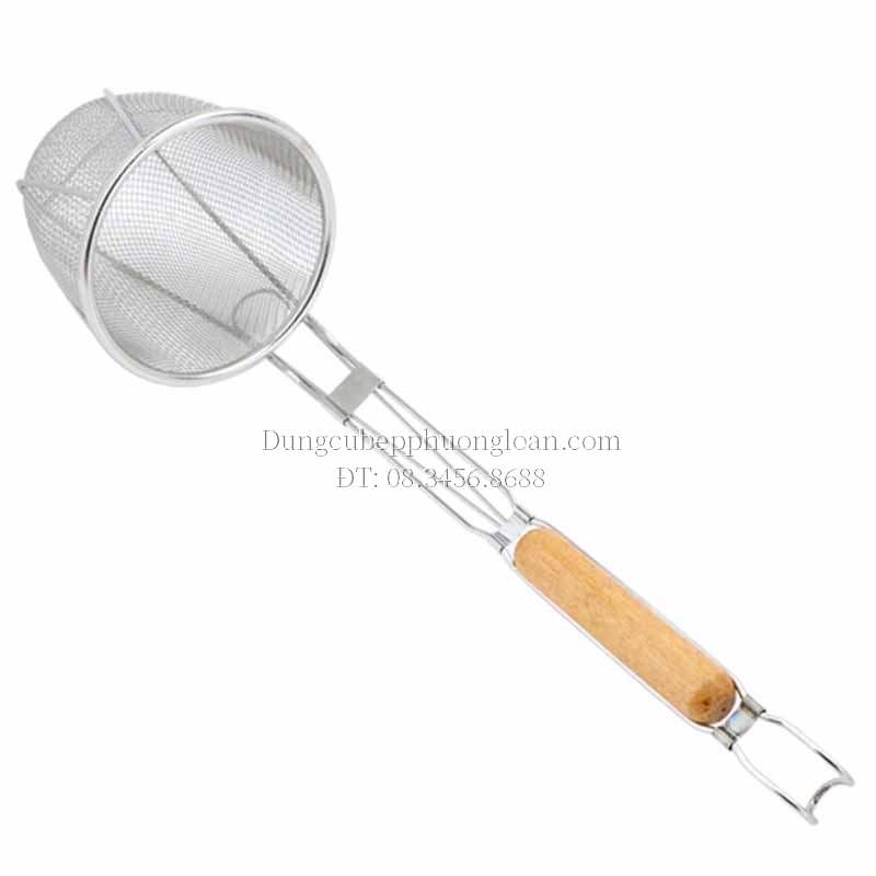 Sóc phở lưới cán gỗ dài