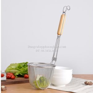 Sóc phở lưới cán gỗ dài