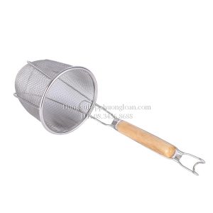 Sóc phở lưới cán gỗ ngắn