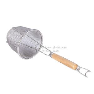 Sóc phở lưới cán gỗ ngắn