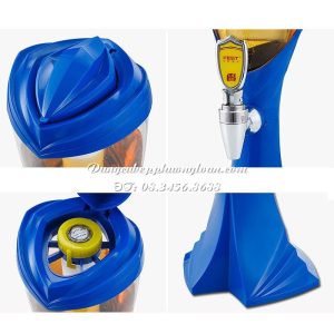 Bình bia V6 màu xanh dương