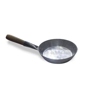 Chảo nhôm chả cá 25cm cán gỗ