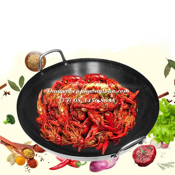 Chảo thép Carbon TQ 50cm