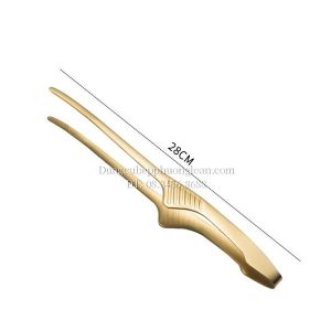 Kẹp gắp đồ nướng BBQ Hàn Quốc 28cm inox 304 màu vàng GRENEN TONGS 002-28S