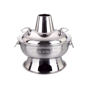 Nồi lẩu Thái Inox trắng 34cm