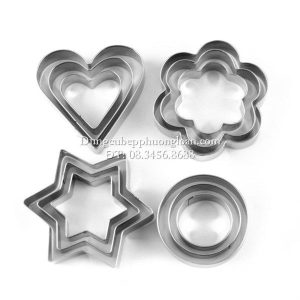 Bộ 12 cái tạo hình hoa quả Inox