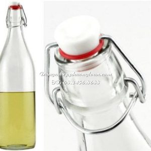 Chai thủy tinh nắp cài 500ml