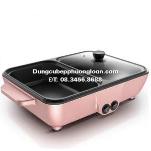 Bếp lẩu điện chữ nhật 2 ngăn 8662
