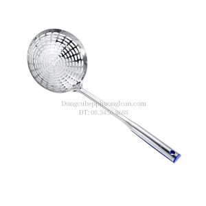 Chao cán Inox lỗ vuông 12cm