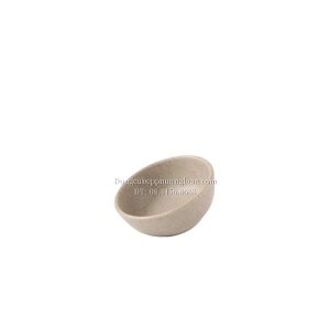 BV176-3.5 Chén chấm tròn nhám 3.5" (Nâu đá)