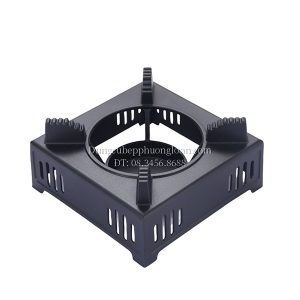 Bếp cồn gang vuông đen 19x19cm