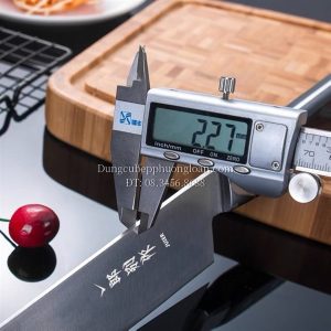 Dao thái Sashimi bản to cán nhựa đen lưỡi dài 24cm