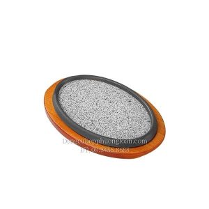 Khay đá nướng bầu dục 19X12cm