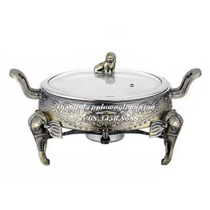 Nồi hấp tròn chân voi màu đồng 24cm