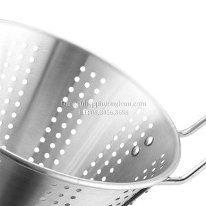 Rổ inox 304 hình nón 2 quai 55cm