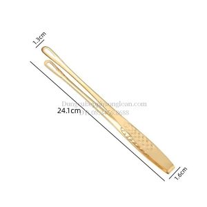 Kẹp gắp đồ nướng Hàn Quốc 24cm màu vàng inox 304 GRENEN TONGS 001-24S