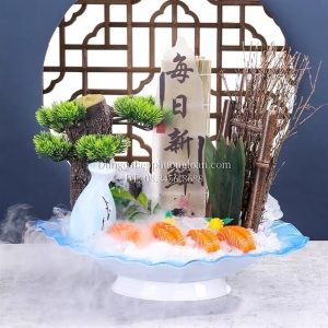 Khay đựng Sashimi bầu dục 57x38x13cm SL-801E