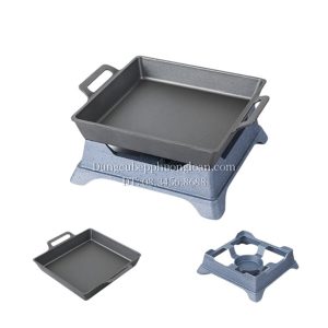 Bộ bếp hâm đốt cồn chữ nhật 24x17cm