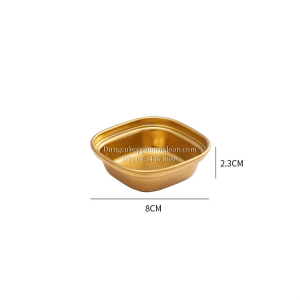 Khay gia vị 1 ngăn Inox 304 màu vàng