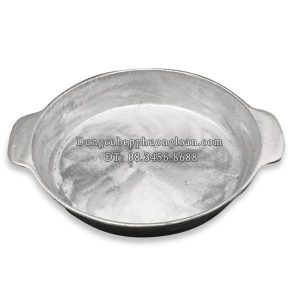 Đĩa gang nướng sâu trơn 24cm