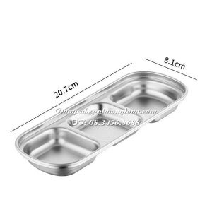 Khay gia vị 3 ngăn Inox 304