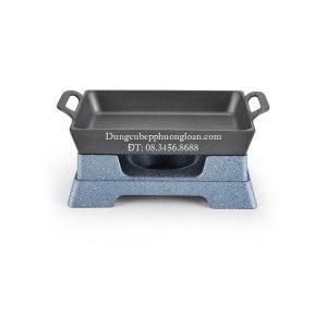 Bộ bếp hâm đốt cồn chữ nhật 36x25cm