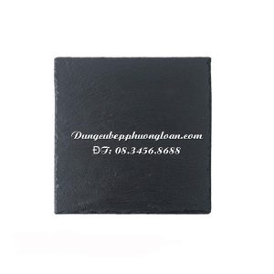 Đĩa đá đen vuông 20x20cm