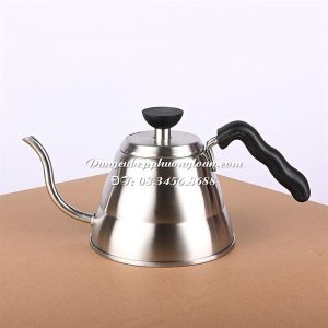 Ấm trà Inox vòi dài 1000ml PH-0261 màu trắng