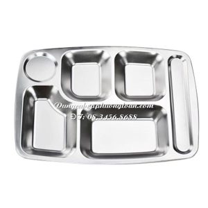 Khay cơm Inox 6 ngăn