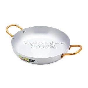 Chảo nhôm 2 quai vàng Kim Hằng 18cm