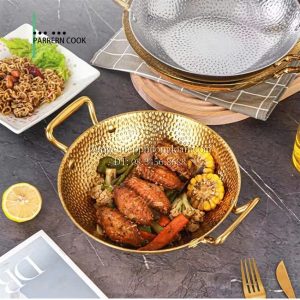 Nồi lẩu Inox Hàn Quốc sâu lòng chấm búa 24cm GRENEN POT 005-24AS