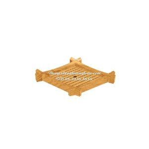 Khay đựng Sashimi giả gỗ hình thoi 40x23.8cm SL-130B