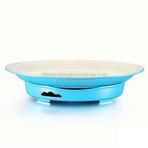 Khay cá bầu dục màu xanh 46*24cm