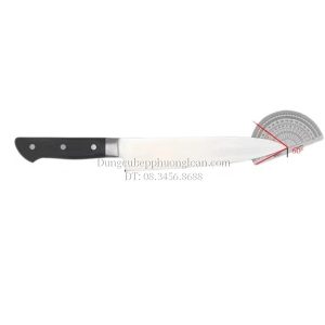 Dao thái Sashimi bản to cán nhựa đen lưỡi dài 30cm
