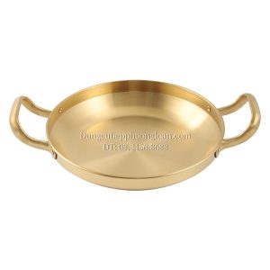 Chảo Inox Hàn Quốc màu vàng 24cm GRENEN PAN 003-24S