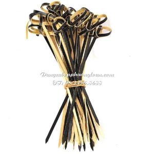 Túi xiên Decor tre màu đen 12cm
