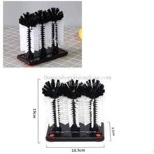 Cọ rửa ly 3 đầu bằng