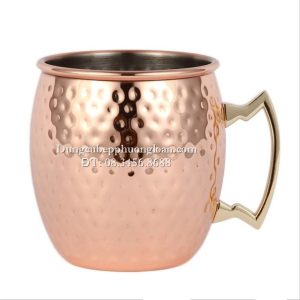 Cốc Inox màu vàng đồng 550ml