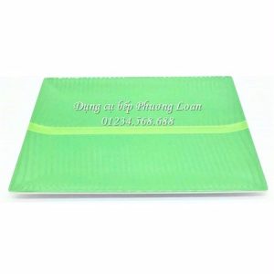 LC 05 Đĩa nhựa phíp chữ nhật (Xanh lá)