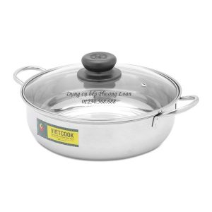 Lẩu nắp kính Vietcook 22cm