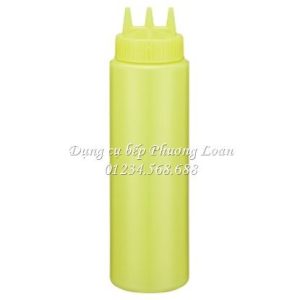 Bình phun sốt nhựa 3 vòi 24OZ